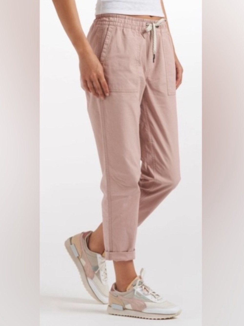 ⭐️NWT Vuori Vintage Ripstop Pant Dura Terra Cotton Pockets Dogwood Pink⭐️